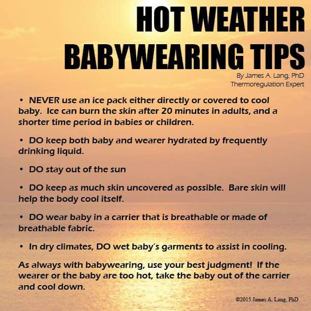 DrLangsHotWeatherBabywearingTips